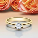 Bilde av Forlovelsesring med Lab Grown diamant i 0.50 ct og River (E) - VVS2 - LG0501801gg