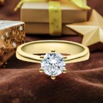 Bilde av Forlovelsesring med Lab Grown diamant i 1.00 ct og River VS2 - LG1001801gg