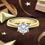 Bilde av Forlovelsesring med Lab Grown diamant i 1.00 ct og River VS2 - LG1001801gg
