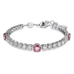 Swarovski armbånd Matrix Tennis Mixed cuts, Pink, Rhodium plated - 5666421