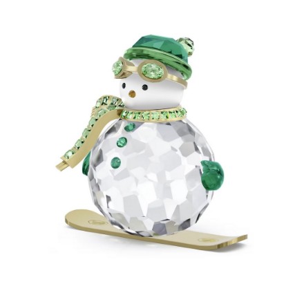 Swarovski figurer Holiday Cheers Dulcis Snowman Green - 5687168 Swarovski figurer Holiday Cheers Dulcis Snowman Green - 5687168