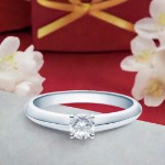 Diamantring forlovelsesring  0,30 ct i 14kt gull. Elissa - 18004030