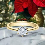 Bilde av Forlovelsesring med Lab Grown diamant i 0.70 ct og River (E) - VVS2 - LG0701801gg