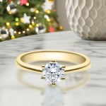 Bilde av Forlovelsesring med Lab Grown diamant i 0.70 ct og River (E) VS2 - LG0701801gg