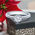 Bilde av Forlovelsesring med Lab Grown diamant i 0.70 ct og River (E) VS - LG0701801hg
