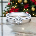Bilde av Forlovelsesring med Lab Grown diamant i 0.70 ct og River (E) VS - LG0701801hg
