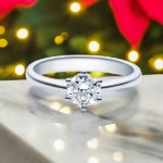 Bilde av Forlovelsesring med Lab Grown diamant i 0.70 ct og River (E) - VVS2 - LG0701801hg