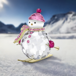 Swarovski figurer Holiday Cheers Dulcis Snowman Pink - 5687121