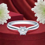 Diamantring forlovelsesring 0,50 ct i 14kt gull.  Leticia- 18007050