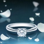 Diamantring forlovelsesring 0,70 ct i 14kt gull. Soria - 18010070