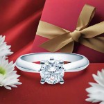 Diamantring forlovelsesring 1,00 ct i 14kt gull. Naima - 18009100