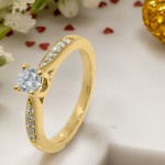 Diamantring forlovelsesring Azur 0.45 ct TW (G)-Si, GIA - ABR10960-45