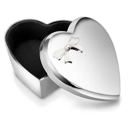 Smykkeskrin i forsølvet med sløyfe -85186 Smykkeskrin i forsølvet med sløyfe -85186