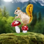 Swarovski figurer Idyllia Squirrel and Mushrooms - 5684343