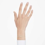 Swarovski armbånd  Imber Tennis bracelet Mixed round cuts, White, Gold-tone plated - 5705450