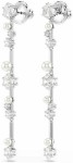 Swarovski øredobber  Constella drop earrings Crystal pearl, Round cuts, White, Rhodium plated - 5705614