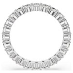 Swarovski Matrix Vittore ring Round cut, White, Silver-tone finish - 5705604