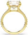 Swarovski Stilla cocktail ring Square cut, White, Gold-tone plated - 5693501