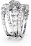 Swarovski Hyperbola ring Mixed cuts, White, Rhodium plated -  5584654