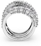 Swarovski Hyperbola ring Mixed cuts, White, Rhodium plated -  5584654