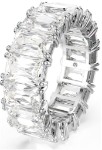 Swarovski Matrix ring Baguette cut, White, Silver-tone finish - 5714334