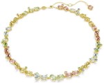 Swarovski smykke Gema Tennis necklace Mixed cuts, Multicolored, Gold-tone plated - 5714836