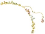 Swarovski smykke Gema Tennis necklace Mixed cuts, Multicolored, Gold-tone plated - 5714836