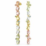 Swarovski øredobber Gema drop earrings Asymmetrical design, Mixed cuts, Long, Multicolored, Gold-tone plated - 5705809