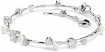 Swarovski armbånd Constella Tennis bracelet Crystal pearl, Round cuts, White, Rhodium plated - 5707511