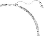 Swarovski collier Matrix Y necklace Round cut, White, Rhodium plated - 5707988