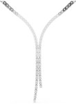 Swarovski collier Matrix Y necklace Round cut, White, Rhodium plated - 5707988