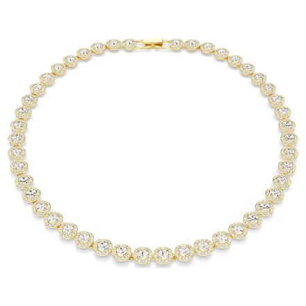 Swarovski collier Una Angelic Tennis necklace Round cut, White, Gold-tone plated - 5720505 Swarovski collier Una Angelic Tennis necklace Round cut, White, Gold-tone plated - 5720505