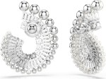 Swarovski øredobber Ariana Grande x Swarovski drop earrings Crystal Pearl, Mixed cuts, White, Rhodium plated - 5720869