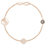 Swarovski armbånd Remix Collection Infinity Symbol Black, Rose Gold Plated - 5365734