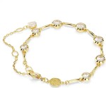 Swarovski armbånd Imber Tennis bracelet Mixed round cuts, White, Gold-tone plated - 5705465