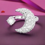 Swarovski ring Luna open Moon, hvitt - 5666176