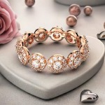 Swarovski Constella ring Round cut, Pavé, White, Rose gold-tone plated -5636274