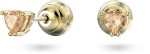 Swarovski øredobber Stilla stud earrings, Trilliant cut, Orange, Gold-tone plated - 5639116