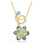 Swarovski smykke Idyllia pendant Mixed cuts, Flower, Blue, Gold-tone plated - 5709029