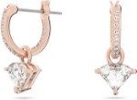 Swarovski øredobber ear-rings woman jewellery Swarovski Triangle, White, Rose gold-tone plated - 5643738