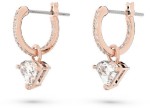 Swarovski øredobber ear-rings woman jewellery Swarovski Triangle, White, Rose gold-tone plated - 5643738