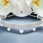 Swarovski armbånd Ariana Grande x Swarovski bracelet Crystal pearl, Round cut, White, Rhodium plated - 5720870