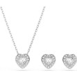 Swarovski smykkesett Ariana Grande x Swarovski set Mixed cuts, Heart, White, Rhodium plated - 5720849