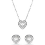 Swarovski smykkesett Ariana Grande x Swarovski set Mixed cuts, Heart, White, Rhodium plated - 5720849