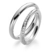 Gifteringer i hvitt gull 14 kt, 2,5 mm & 3 mm. GERSTNER - 28457