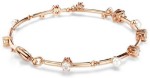 Swarovski armbånd Constella Tennis bracelet Crystal pearl, Round cuts, White, Rose gold-tone plated - 5729505