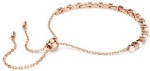 Swarovski armbånd Matrix Tennis bracelet Crystal pearl, Round cuts, White, Rose gold-tone plated - 5729506