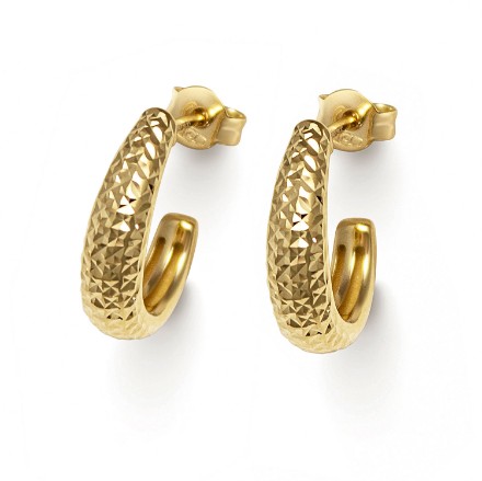 Gulløredobber hamret i gult gull 18 kt - 01-74-364 Gulløredobber hamret i gult gull 18 kt - 01-74-364