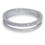 Diamantring i 14kt gull med diam. 0,08 ct W-SI - bur537021