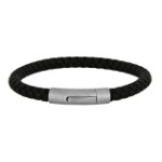 Armbånd sort kalveskind 19cm/6mm. SON of NOA - 80970289119